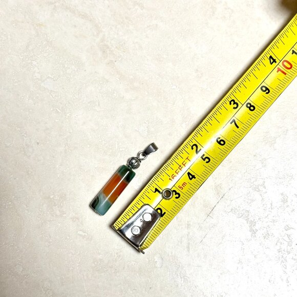 2/$20, Multicolor Dyed Agate Pendant - Picture 8 of 10